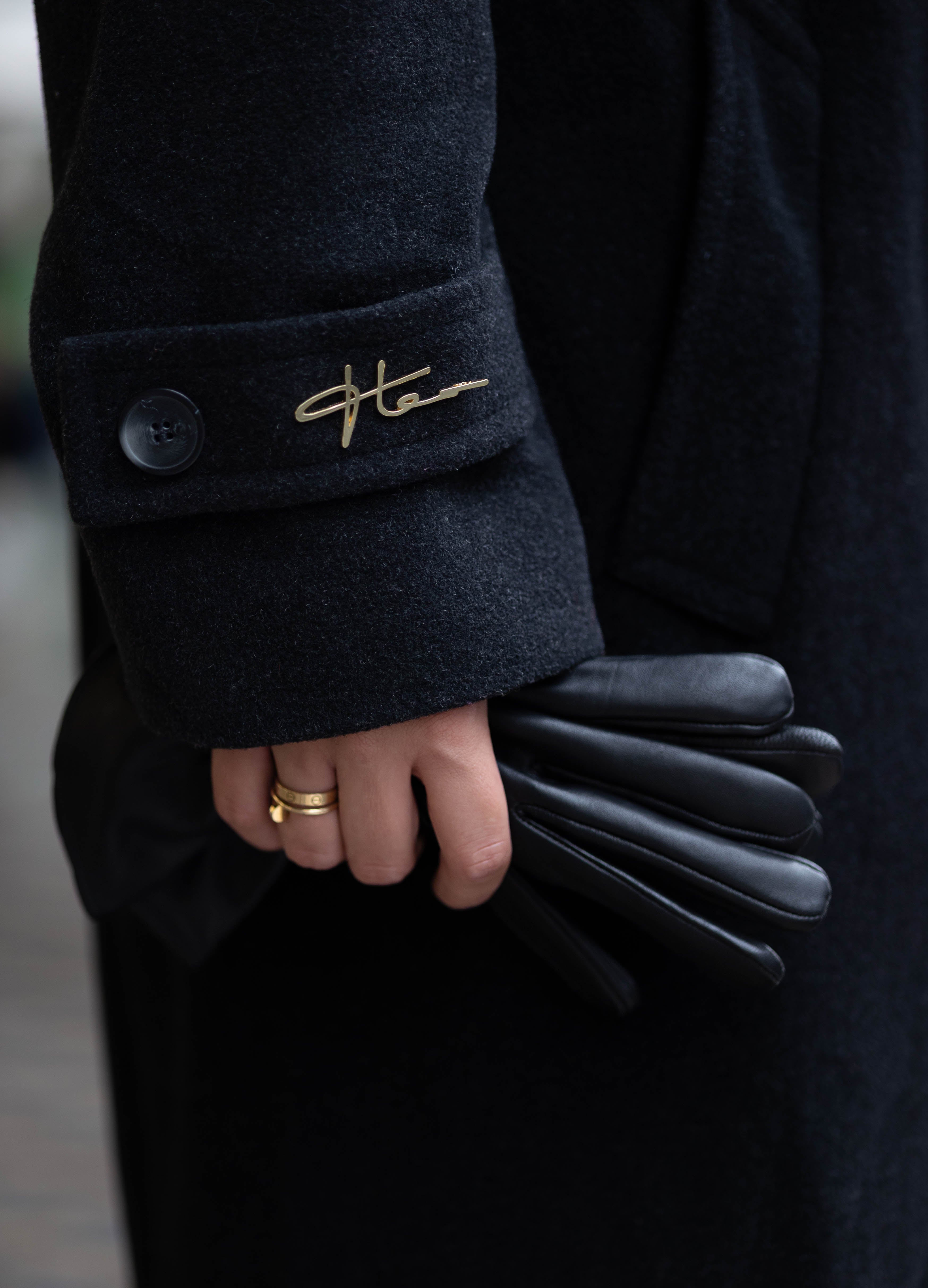 Rivoli Vintage Signature Coat – Black, Cashmere & Wool